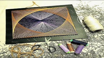 diy easy string art  time-lapse / #trending  #105 #49 #50ontrending