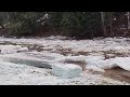 Early Ice Run On The North Branch Beceguimec Stream Near Hartland NB March 17 2026 Early Ice Run On The North Branch Beceguimec Stream Near Hartland NB March 17 2026