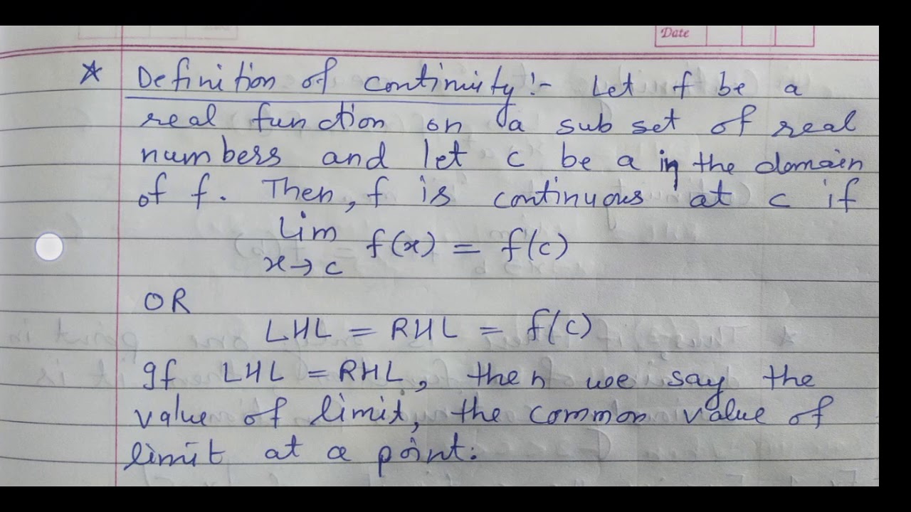 Chapter-5 Continuity and Differentiability - YouTube