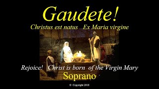 Gaudete - Christus est natus - Soprano