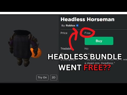 EventHunters - Roblox News on X: The official roblox headless is free…    / X