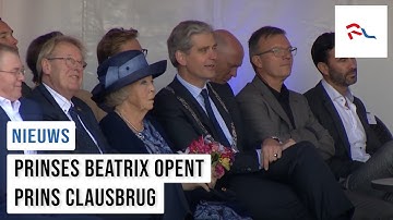Prinses Beatrix opent Prins Clausbrug