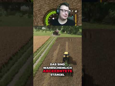 Traktor pflügt Feld: