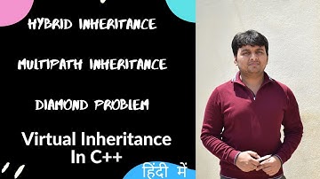 Hybrid Inheritance | Virtual Inheritance | Multipath Inheritance | Diamond Problem |  C++ Tutorials