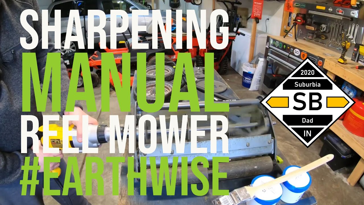 Sharpening Blade on Earthwise Reel Mower DIY FirstTime YouTube