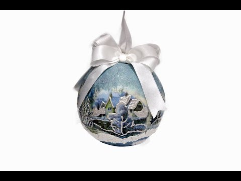 Video: How To Make A Christmas Ball From Napkins