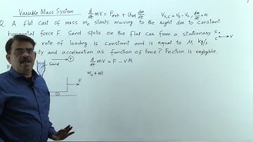 Variable Mass System - Concept & Problems - JEE Main/ Advance