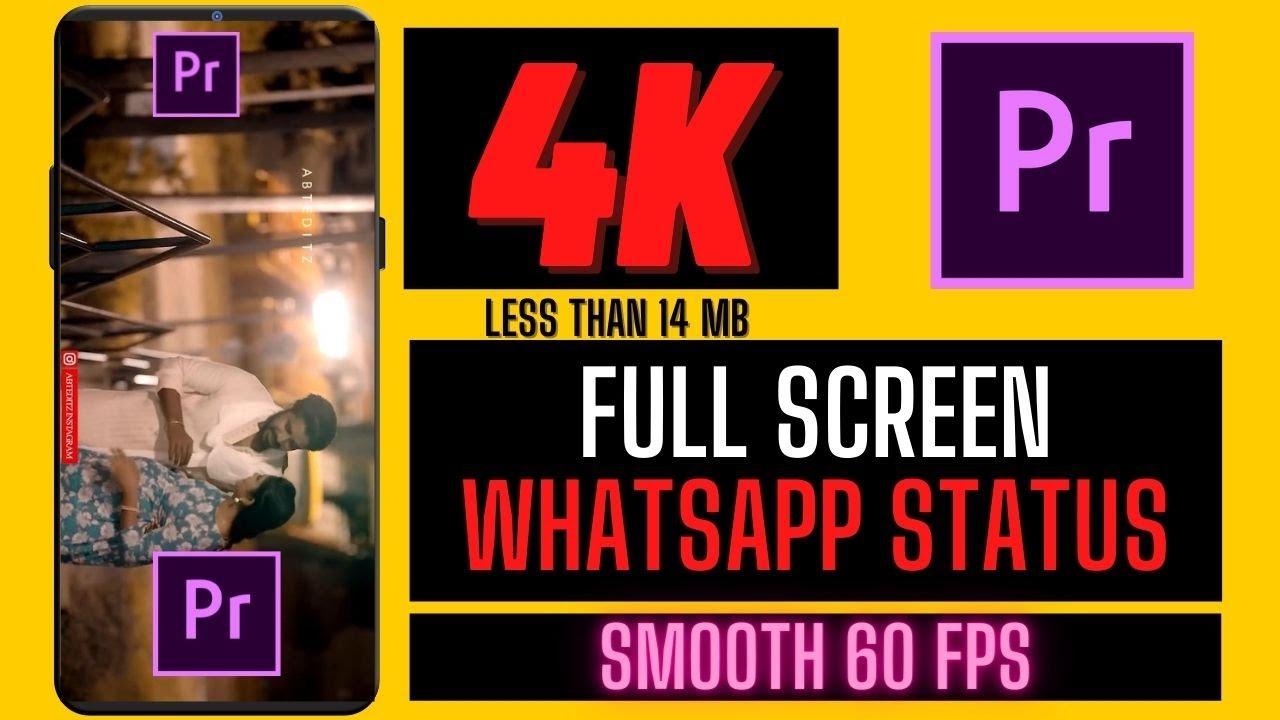 4k Smooth whatsapp status /4K Whatsapp tutorial primier pro/Primier pro tutorial tamil - ABTEDITZ