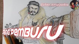 Sang Pemburu Cara Mudah Menggambar Roger Mobile Legend