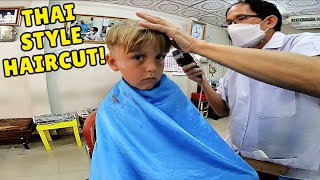 AMERICAN BOY Gets THAI HAIRCUT in BANGKOK, THAILAND