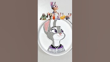 Painting Zootopia 2 Characters → Mixing Into a New Color! Can You Guess It?（part28）🎨❓ #colormixing