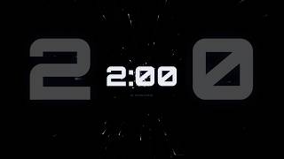 2min Silent Space Timer 🚀 2 Minute Countdown (No Sound) #Shorts