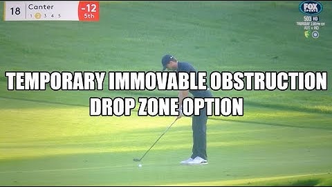 Temporary Immovable Obstruction Dropping Zone Option - Golf Rules