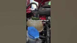 When exhaust gasses are inside of the cooling system... yiu are probably not going to have good day.