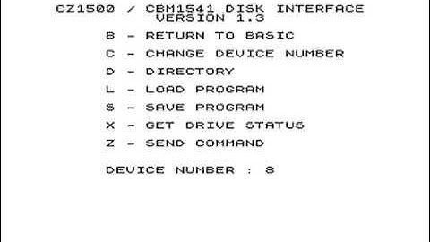 Sinclair ZX81 ZX1541 interface loading 