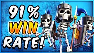 91% WIN RATE! NEW GRAVEYARD DECK — Clash Royale