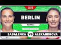 SABALENKA vs ALEXANDROVA • WTA Berlin 2026 • LIVE Tennis Watchalong