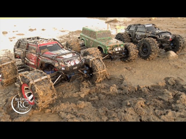 short video 3 traxxas summit trucks in dirty bath