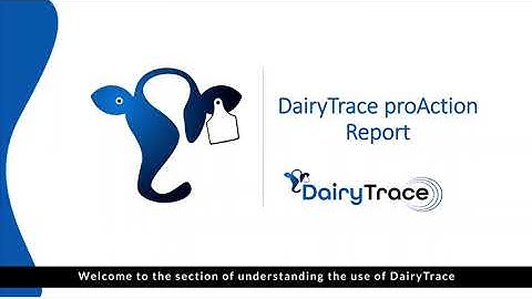 How to find the proAction traceability report in DairyTrace
