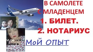 С ребенком в самолете. 1. Оформить билет и нотариальное согласие С ребенком в самолете. 1. Оформить билет и нотариальное согласие