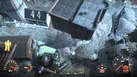 Fallout 4 - Jetpack assisted power armor drop
