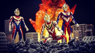 時空を超えて映画を再現できる！【超動ウルトラマン５】ウルトラマンティガ ウルトラマンダイナ ウルトラマンガイア 開封レビュー ★ultraman toy collection