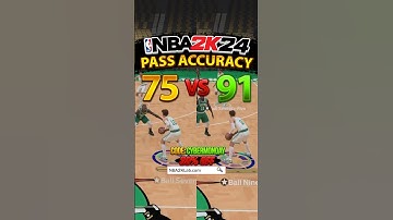 NBA 2K24 Best Build Attributes : Pass Accuracy VS #nba2k24 #2k24 #2k