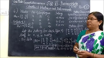 11th B Maths [Part-11] Ex-1.3 sum-6 Matrices E.M Gomathi dharmarajan