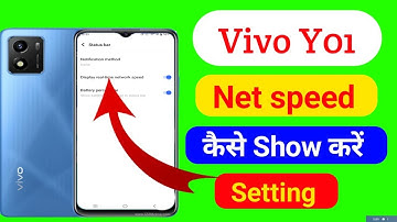 How to show net speed in  vivo y01//enable deily data used //vivo Y01 net speed setting