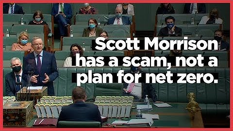 Scott Morrison has a scam, not a plan for net zero.
