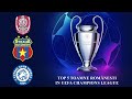 TOP 5 TOAMNE ROMÂNEȘTI ÎN UEFA CHAMPIONS LEAGUE|