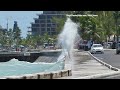 High Waves From Multiple Tropical Systems Hit Long Wharf, Nassau Bahamas