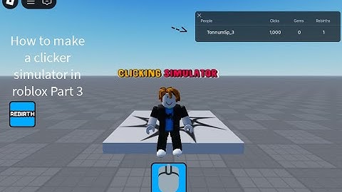 How to make a clicker simulator in Roblox Studio 2025 Part 3