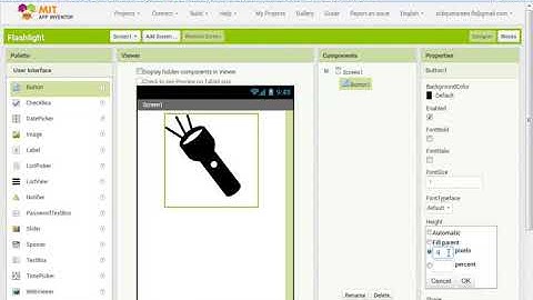 How To Make Flashlight   In App inventor Part 1