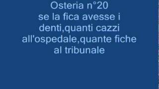 Video thumbnail of "Osterie con testo"