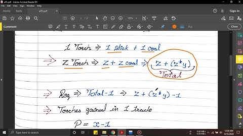 Buying torches || Educational Codeforces Round 95 || Competitive Programming