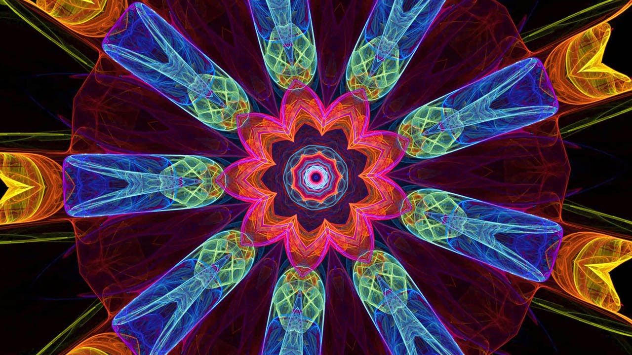 Splendor of Color Kaleidoscope Video v13 Hypnotic Visuals to Relaxing Ambient Meditation Music
