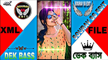 New Trending 💥 Hindi Dek Bass Song 🎵 Alight & Xml File Short Status Video 🥀 Editing #xml_file