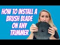 How to  install a brush blade on any Stihl, Husqvarna, Echo, Shindaiwa, etc trimmer