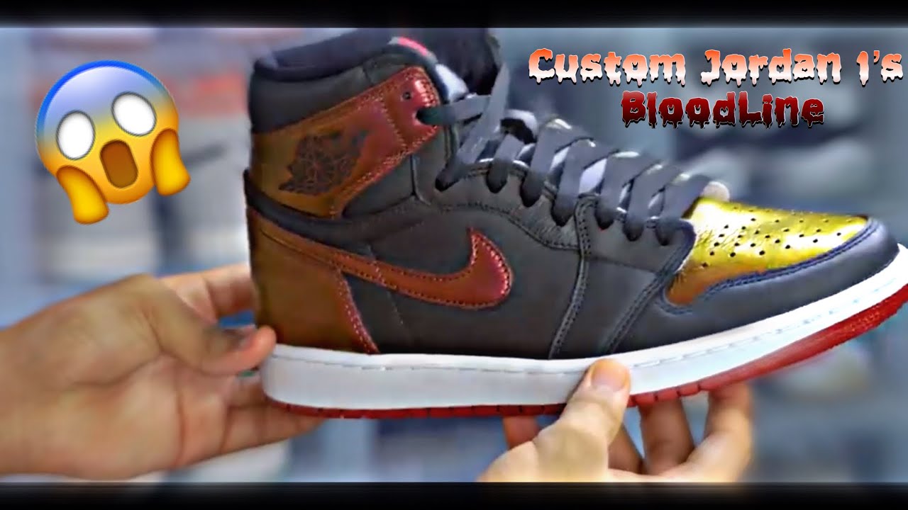 THESE CUSTOM JORDAN 1’S ARE FIRE ASF 😍 - YouTube