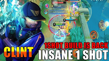 CLINT ONE SHOT BUILD AND EMBLEM IS BACK GAMEPLAY❗CLINT BEST BUILD FOR 2025❗ Mobile Legends ❗ MLBB❗ML