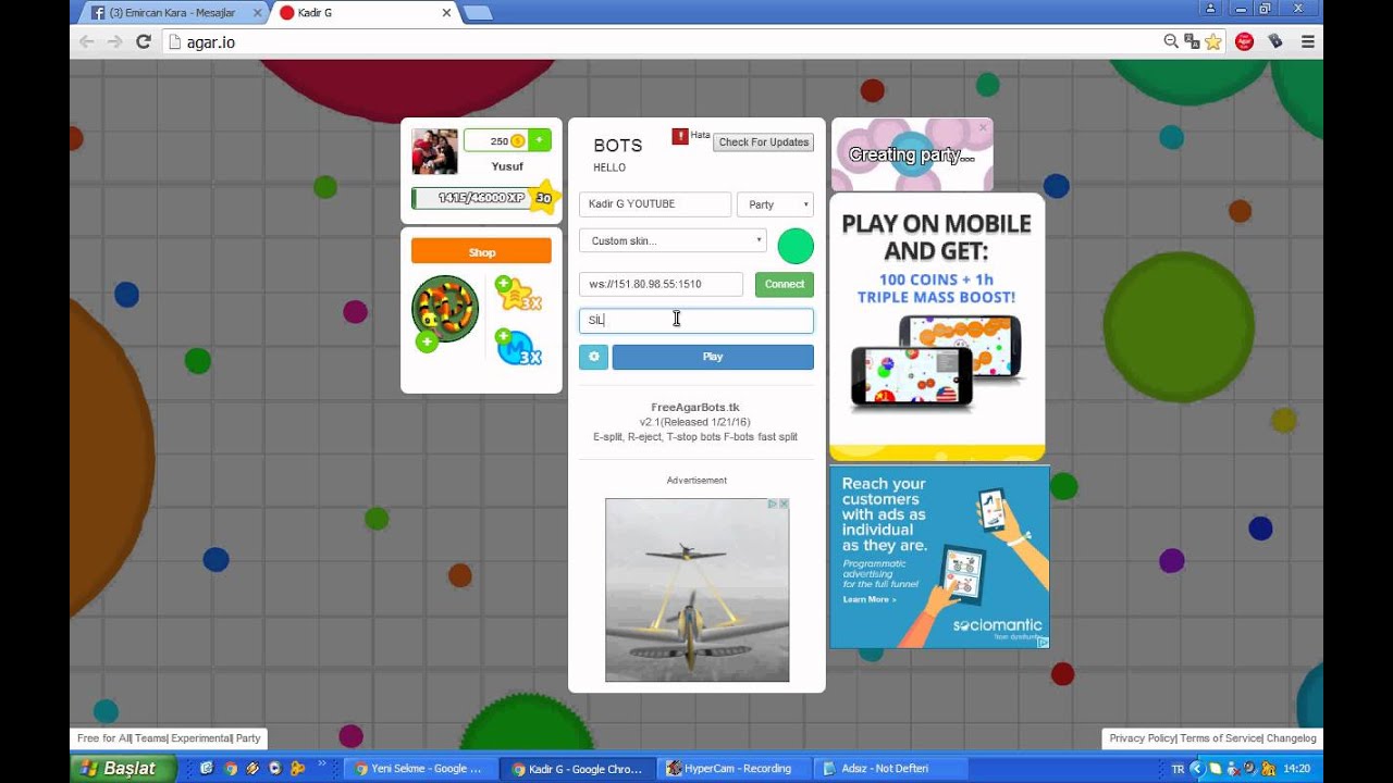 kadir g youtube bot  (bu botlar benim deildir bu botlar KADİRG KANALINDIR)