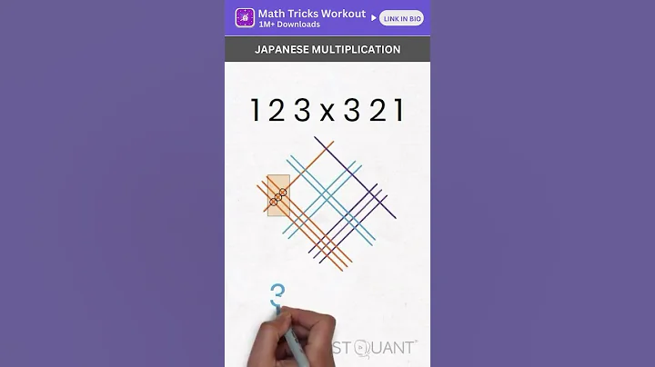 Math Tricks - Multiplication Tricks - Japanese Method #4 - Easy Math Tricks - Math Hacks #mathtricks