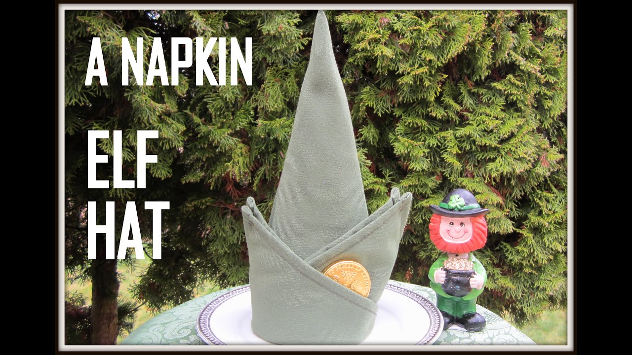 napkin-folding-a-elf-s-hat-youtube