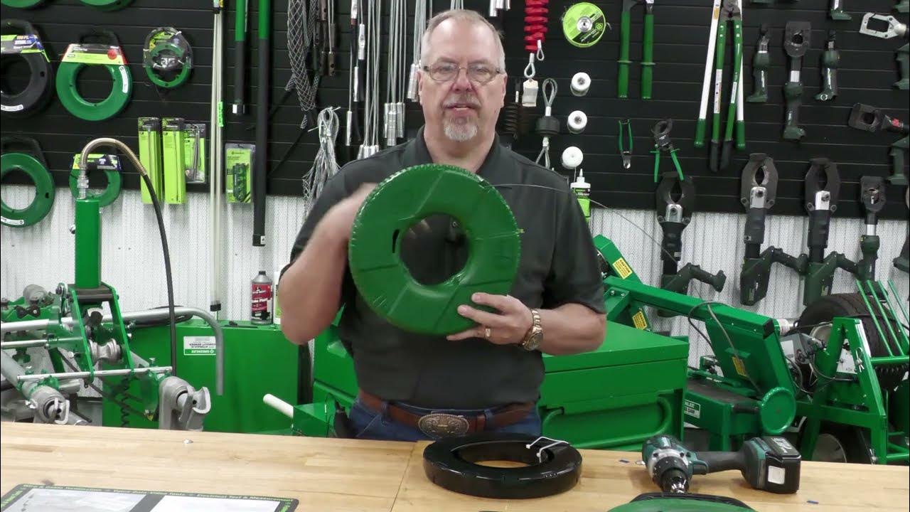 How to install replacement Greenlee REELX fish tape YouTube