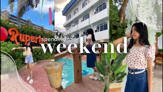 spending the WEEKEND | pangasinan, ruperto’s, silent vlog, vacation ☀️?