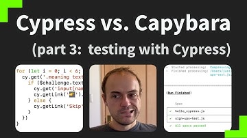 Cypress vs. Capybara, part 3: testing with Cypress (Justin Searls)