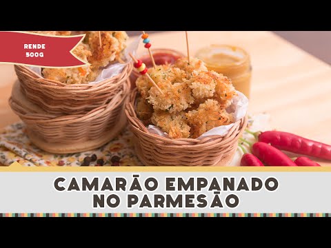 Camarão Empanado no Parmesão - Receitas de Minuto EXPRESS #189