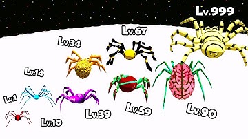Insect Evolution Spider Run - Max Level Up Evolve a Bug into a Tarantul | All Levels