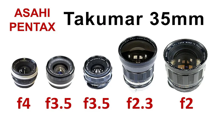 Takumar 35mm lenses.  A guide to these classic vintage lenses, and 35mm f2.3 vs f2 comparison.
